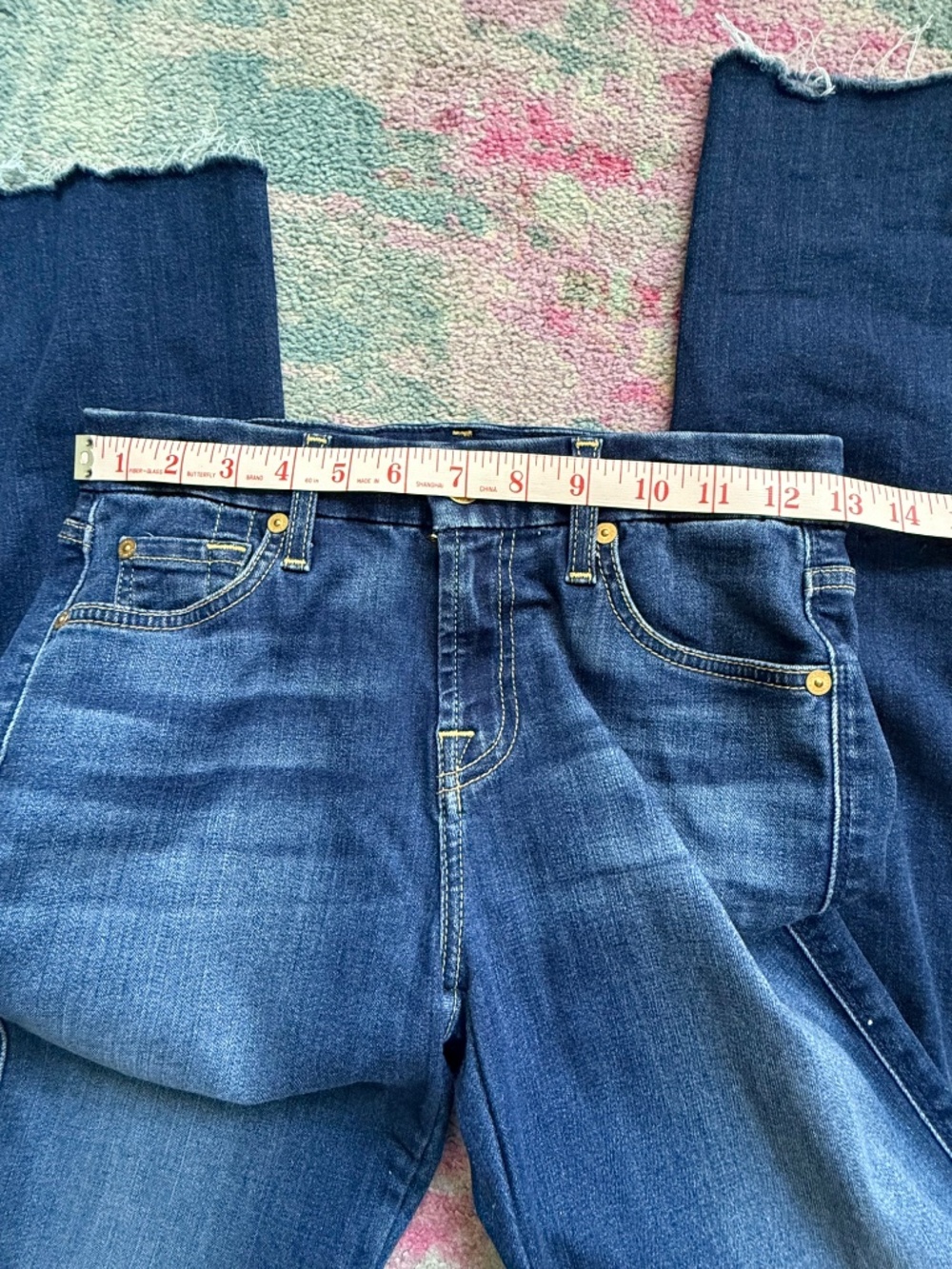 7 for All Mankind - Kimmie Straight Leg Jeans - Size 25 - Picture 6 of 10